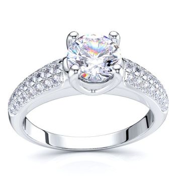Wyoming Pave Set Engagement Ring