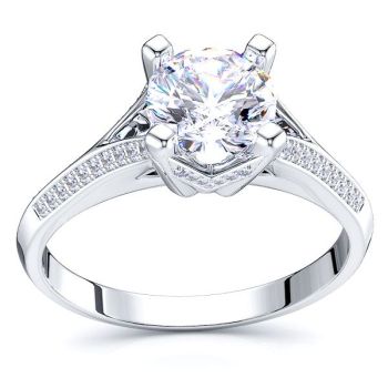 Utah Pave Set Engagement Ring