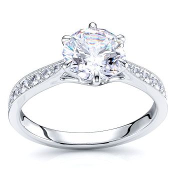 Minnesota Pave Set Engagement Ring