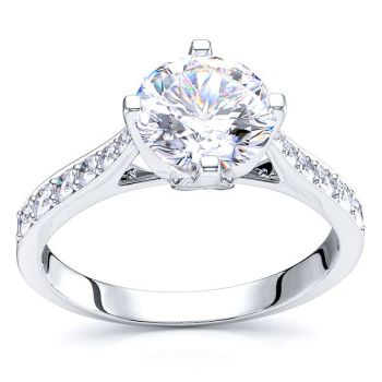 South Carolina Pave Set Engagement Ring