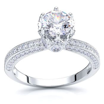 Mississippi Pave Set Engagement Ring