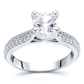 South Dakota Pave Set Engagement Ring
