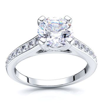 Canada Pave Set Engagement Ring