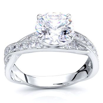 Quebec Pave Set Engagement Ring