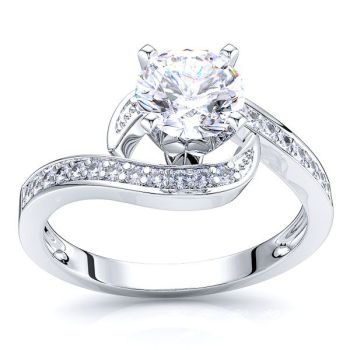 Illinois Pave Set Engagement Ring