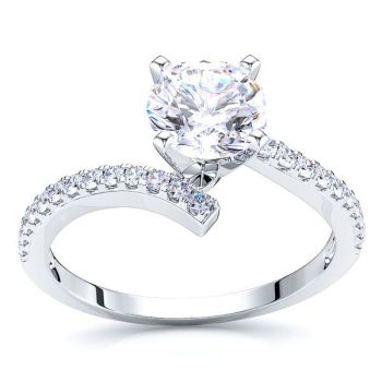 Oklahoma Pave Set Engagement Ring