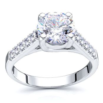 Sacramento Sidestone Engagement Ring
