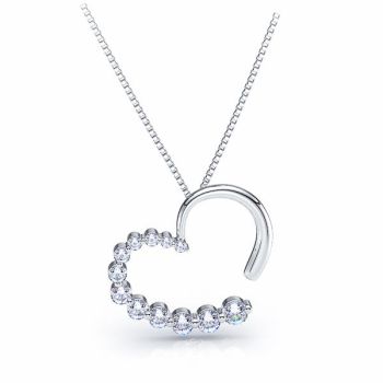 Drina Diamond Heart Pendant