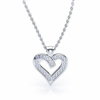 Emelina Diamond Heart Pendant