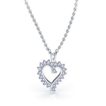 Rosette Heart Pendant