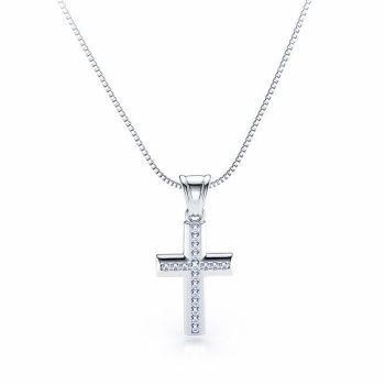 Blanche Diamond Cross Pendant