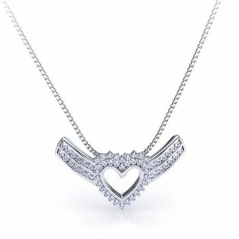 Visitacion Diamond Heart Pendant