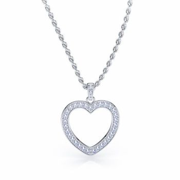 Immacolata Diamond Heart Pendant