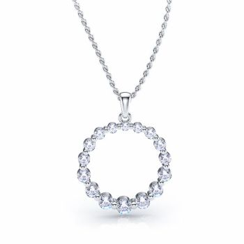 Annalisa Diamond Circle Pendant