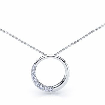 Ouida Diamond Circle Pendant