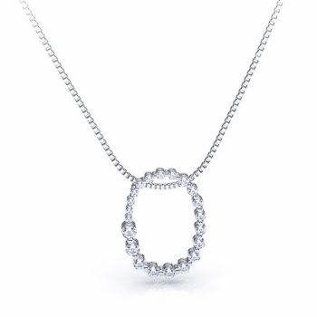 Alais Diamond Circle Pendant