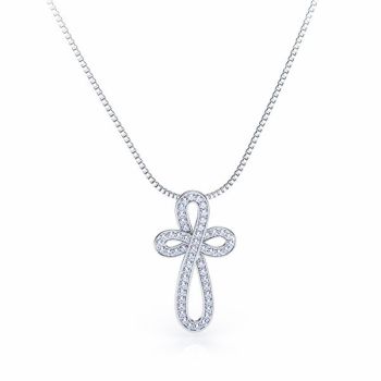 Edelmira Diamond Cross Pendant