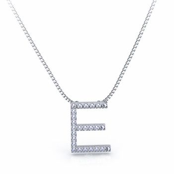 Lauretta Initial Diamond Pendant