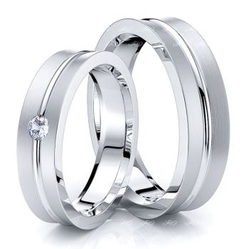 Simple his and hers wedding bands top