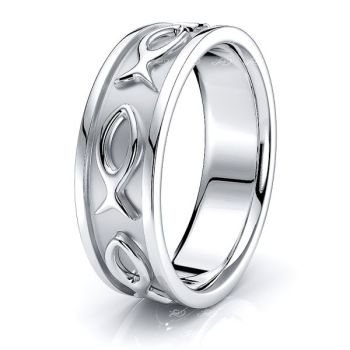 Eli Jesus Fish Motif Women Wedding Ring