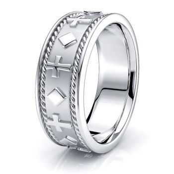 Thaddeus Religious Hand Woven Women Wedding Ring