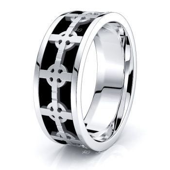 Ezekiel Celtic Cross Women Wedding Ring