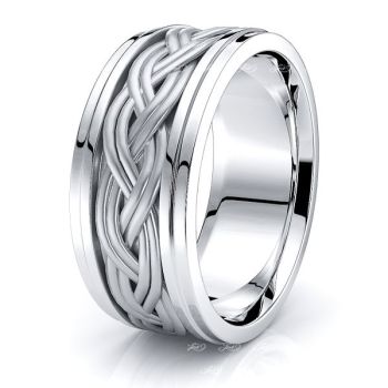 Hamish Hand Woven Mens Wedding Band