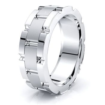 Ziggy Solid 8mm Mens Wedding Band Ziggy Solid 8mm Mens Wedding Band