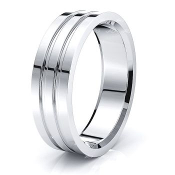 Crispin Solid 7mm Mens Wedding Band