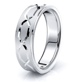 Solomon Solid 7mm Mens Wedding Ring