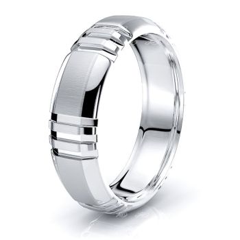 Jennifer Solid 6mm Mens Wedding Band
