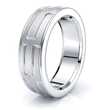 Brynn Solid 8mm Mens Wedding Ring