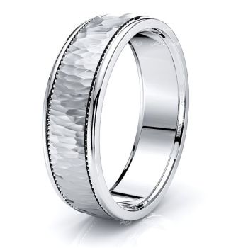 Wilhelmina Solid 7mm Mens Wedding Band