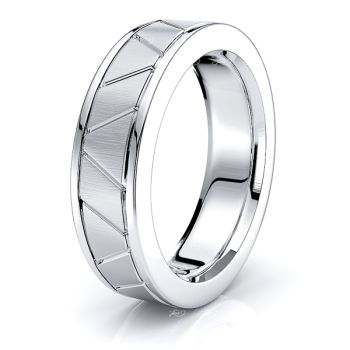 Gia Solid 6mm Mens Wedding Band