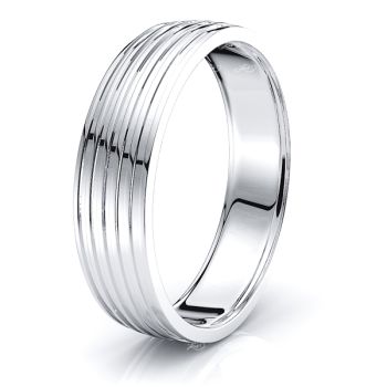 Ash Solid 6mm Mens Wedding Band