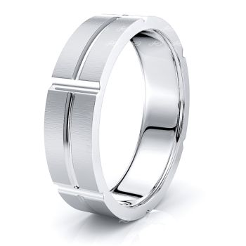 Marina Solid 7mm Mens Wedding Ring