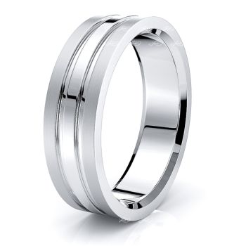 Birdie Solid 7mm Mens Wedding Ring