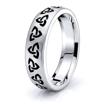 Grania Trinity Knot Mens Celtic Wedding Ring Grania Trinity Knot Mens Celtic Wedding Ring