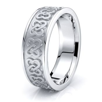 Alfred Heart Mens Celtic Wedding Band Alfred Heart Mens Celtic Wedding Band