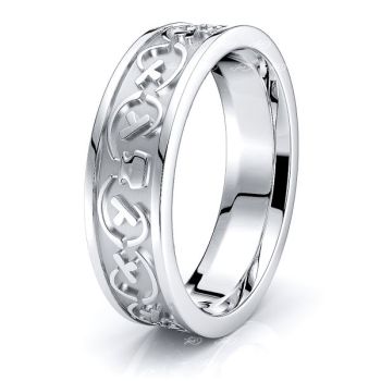 Myrna Mens Celtic Wedding Band