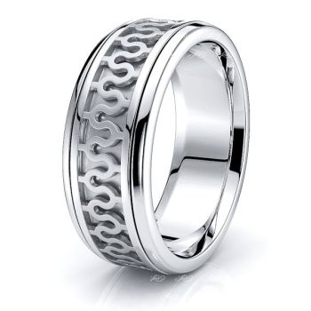 Tara Celtic Knot Mens Wedding Band