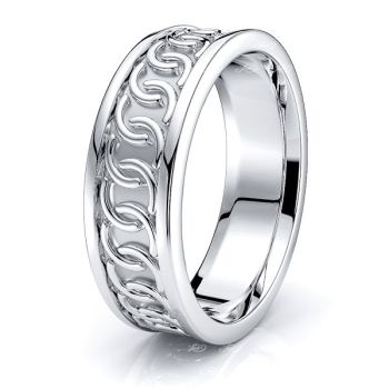 Riona Celtic Knot Mens Wedding Ring