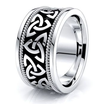 Herman Trinity Knot Mens Celtic Wedding Band