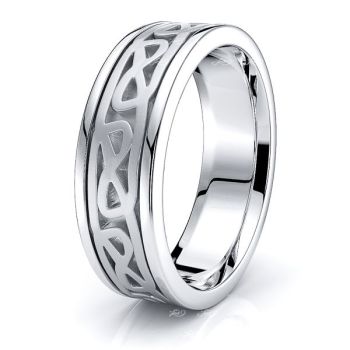 Llew Celtic Knot Mens Wedding Ring