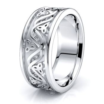 Ailidh Celtic Trinity Mens Wedding Band