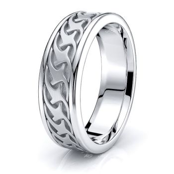 Douglas Mens Celtic Wedding Band 