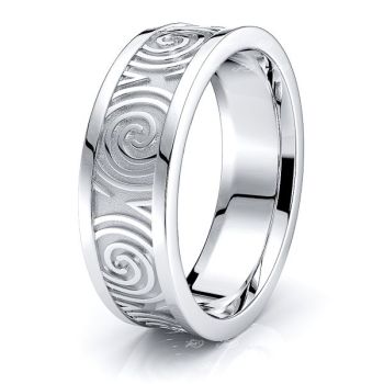 Blair Celtic Knot Mens Wedding Ring 
