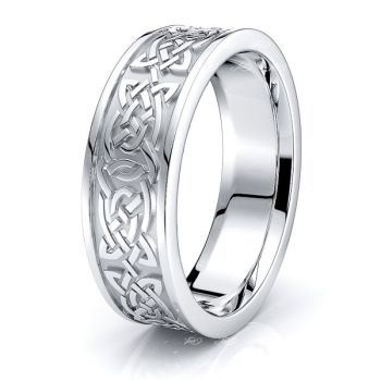 Hale Celtic Knot Mens Wedding Ring 