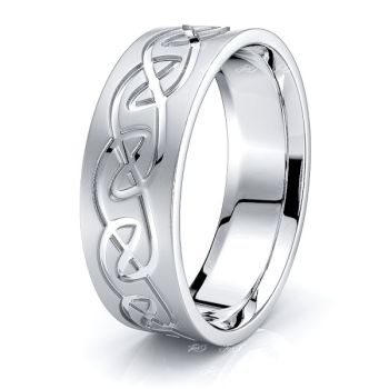 Afallon Infinity Mens Celtic Wedding Band