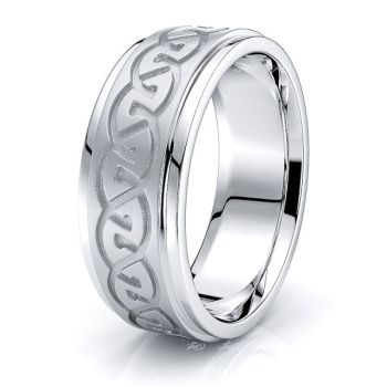 Bridget Celtic Knot Mens Wedding Band